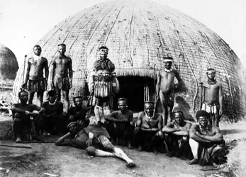 Jefe Teteleka y consejo, c.1895